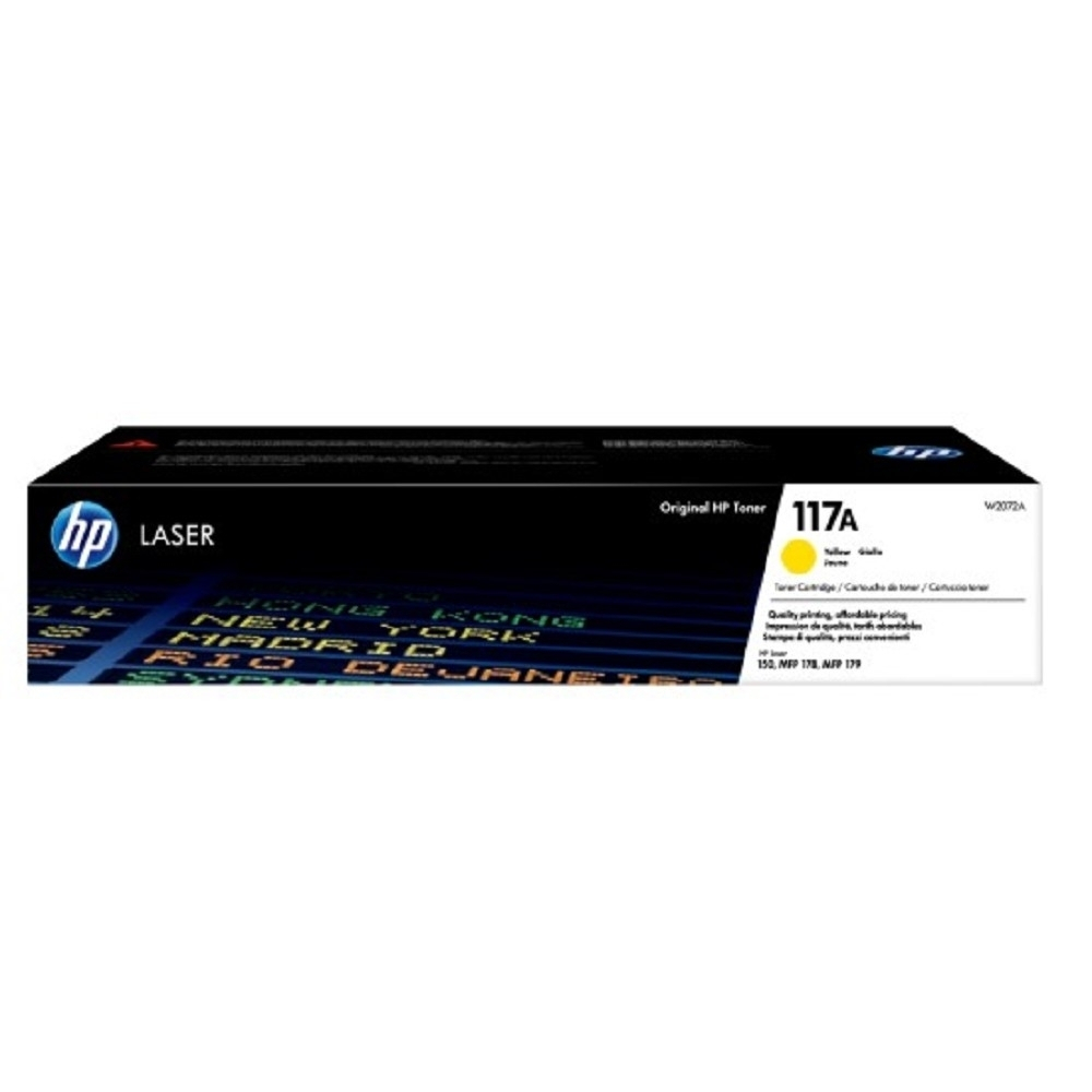Картридж HP W2072A Картридж 117A лазерный, желтый (700стр.)