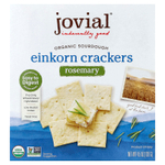 Jovial, Органические крекеры на закваске, с розмарином, 128 г (4,5 унции)