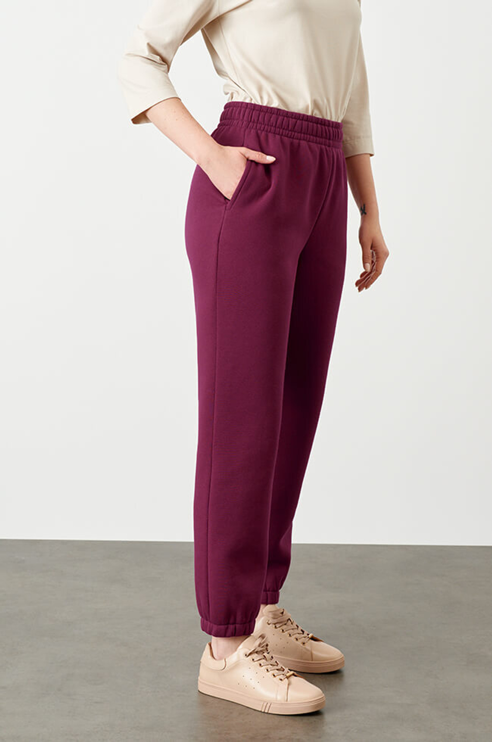 3930 Брюки женские (бордо)