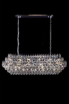 Подвесная люстра 23*Е14 LE6889/1200L CH хром Adriana Leon