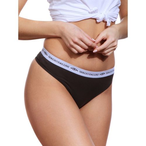 Женские трусы комплект из 3 штук (розовые/лиловые/хаки) Sergio Dallini SD7015-3