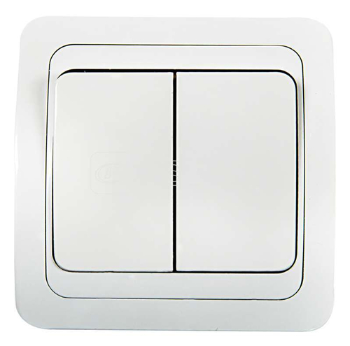 Выключатель CLASSICO 2кл. ASD с/п. бел. 2023-W