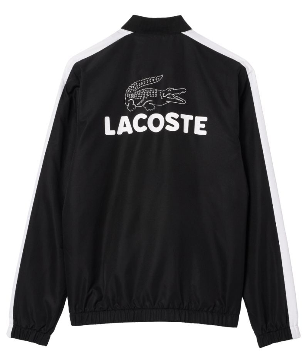 Мужской теннисный костюм Lacoste Colourblock Tennis Sportsuit - black/white