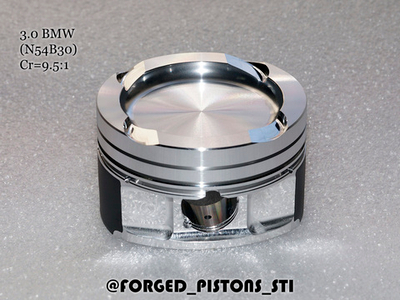 Поршни СТИ BMW 3,0l N54B30 (CR=9,5) кольца 1,5/1,5/2,0