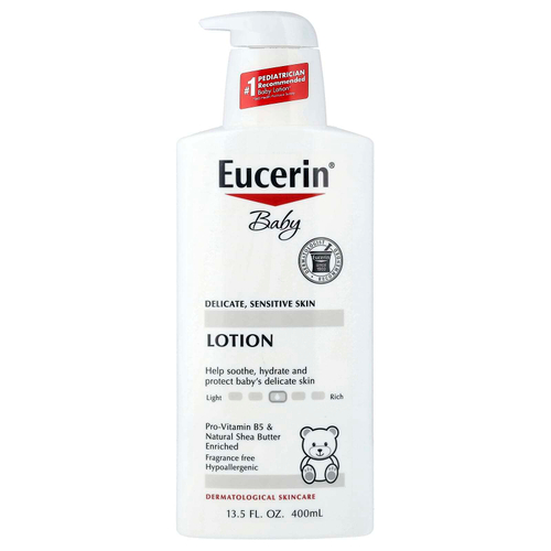 Eucerin, детский лосьон, для нежной и чувствительной кожи, без отдушки, 400 мл (13,5 жидк. унции)