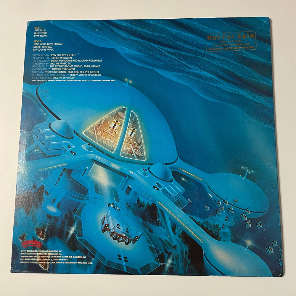 Винтажная виниловая пластинка LP Space Just Blue (США 1979) (Промо)