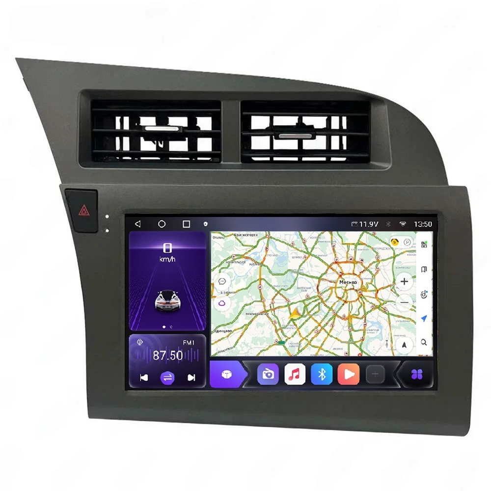 Магнитола для Audi A6 2004-2008 - Carmedia SF-9612 QLed, Android 13, TS20, CarPlay, SIM-слот