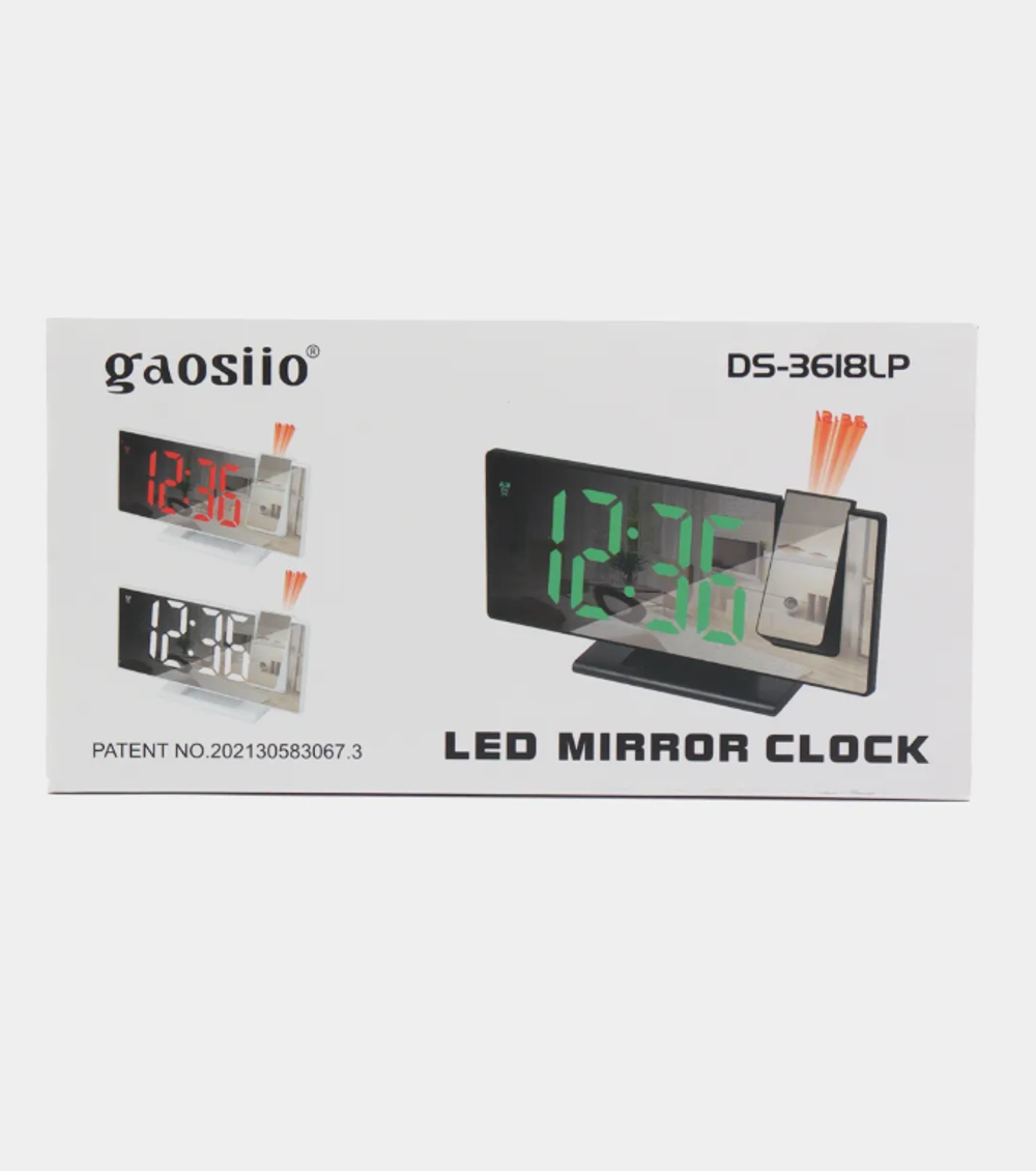 Часы с проекцией Gaosiio DS-3618LP зеленое свечение