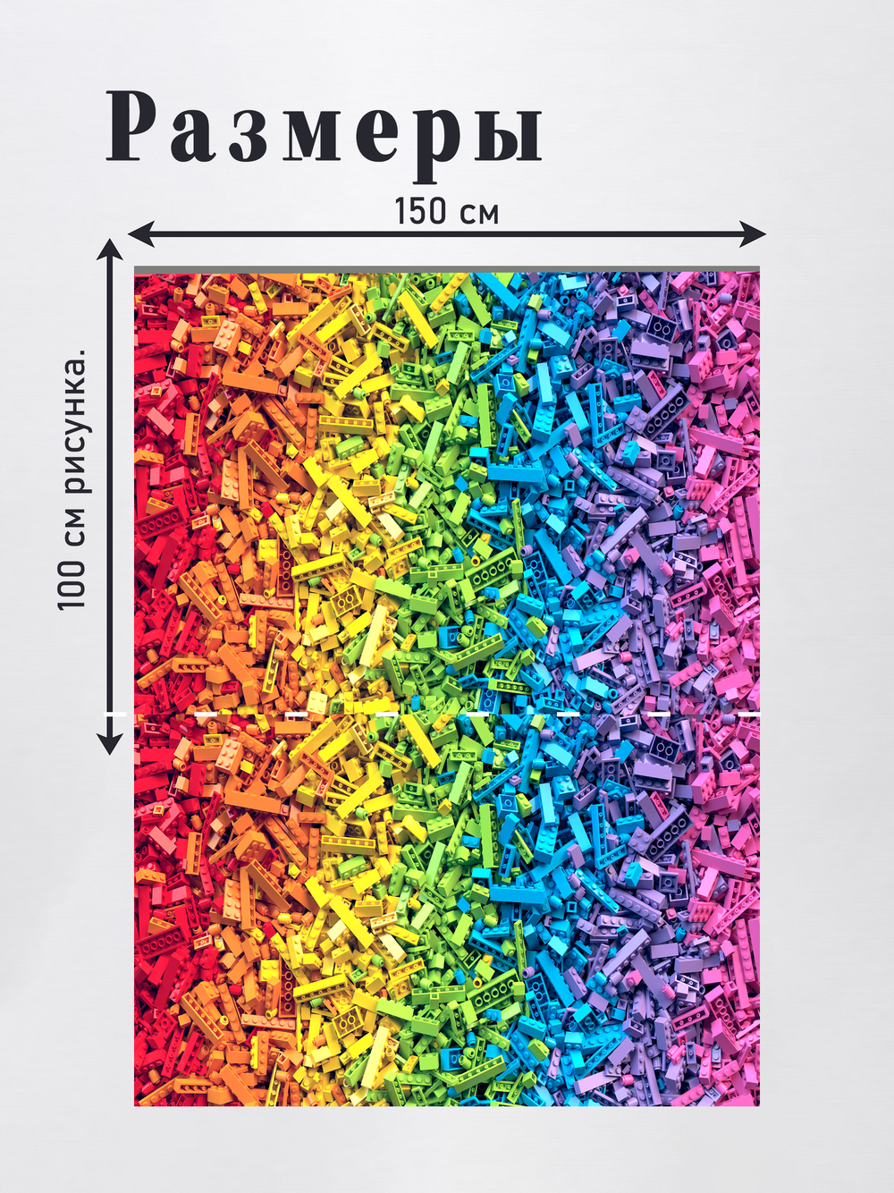 Оксфорд с принтом 3 метра №1 210 D