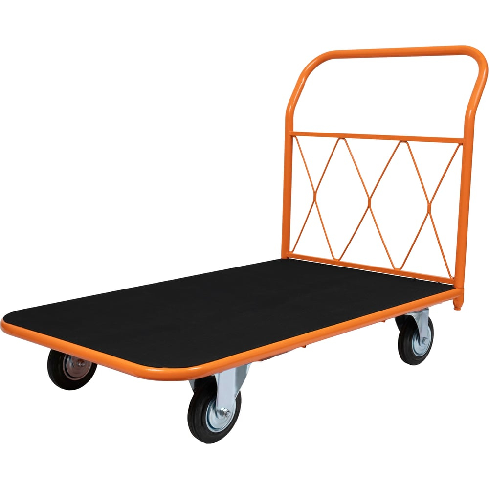 Тележка платформенная с резиновым покрытием 700х1200 D160мм Gigant ТПР-003