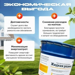 Жидкая резина универсальная SealTech. Профессиональное полимерно - битумное эластичное бесшовное покрытие для гидроизоляции кровли, бетонных изделий , металла.