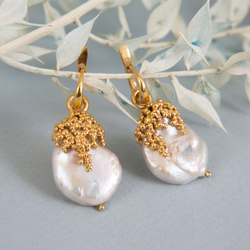 Серьги с Барочными Жемчужинами