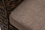 "Капучино" кресло из искусственного ротанга (гиацинт), цвет коричневый