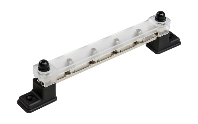 Колодка распределительная электромонтажная с защитной крышкой, 6 контактов