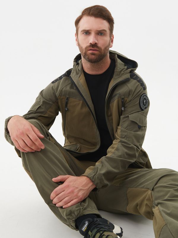 Костюм летний Горка-Люкс ткань Ravena Peach Wash цвет Хаки