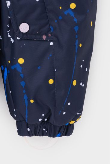 Комбинезон демисезонный "Космические брызги" темно-синий