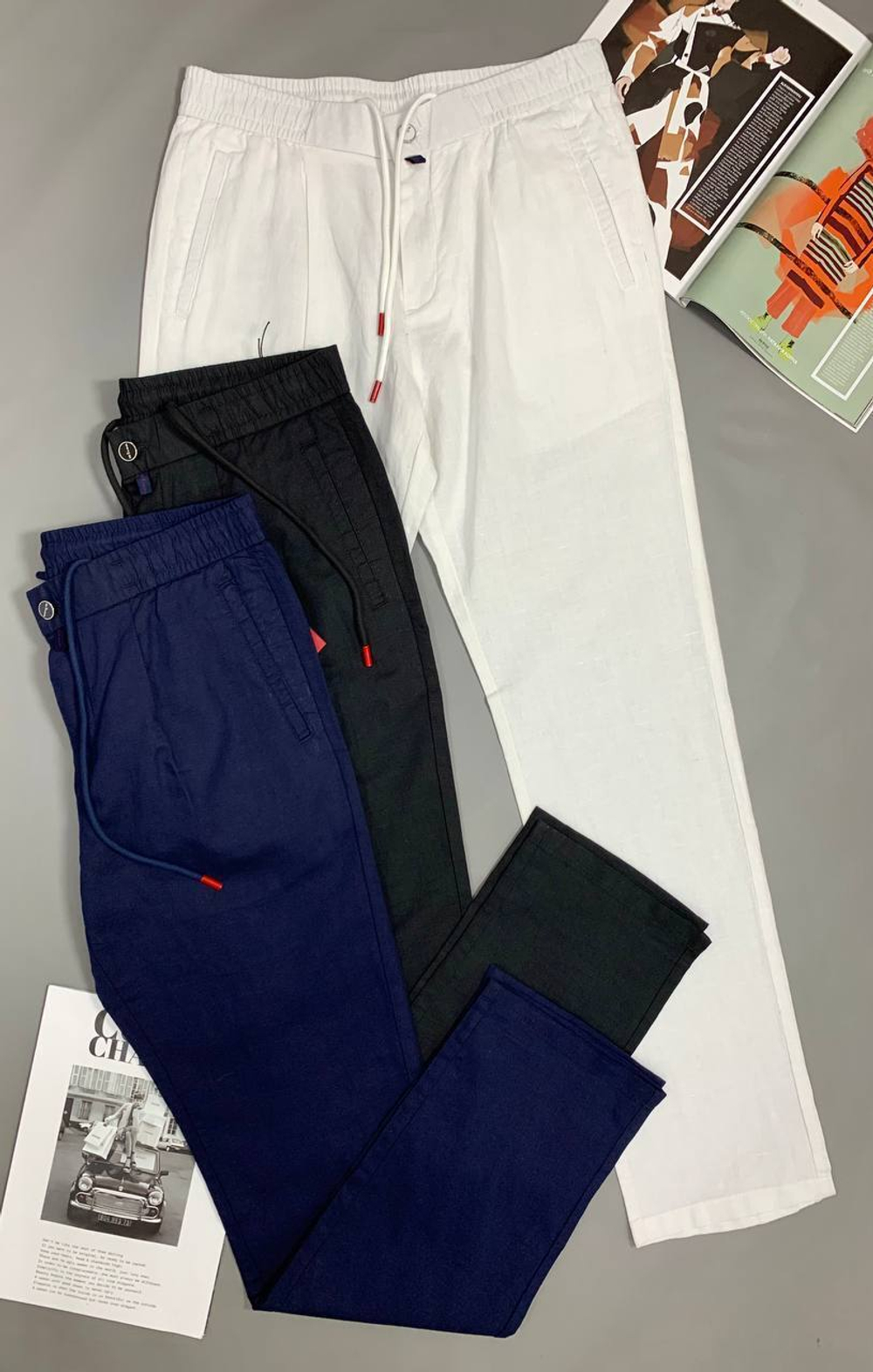 Льняные брюки Kiton