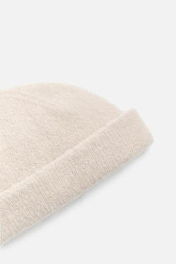 ZARA ШАПКА ИЗ СМЕСОВОЙ ШЕРСТИ АЛЬПАКА, ПЕСОЧНЫЙ
