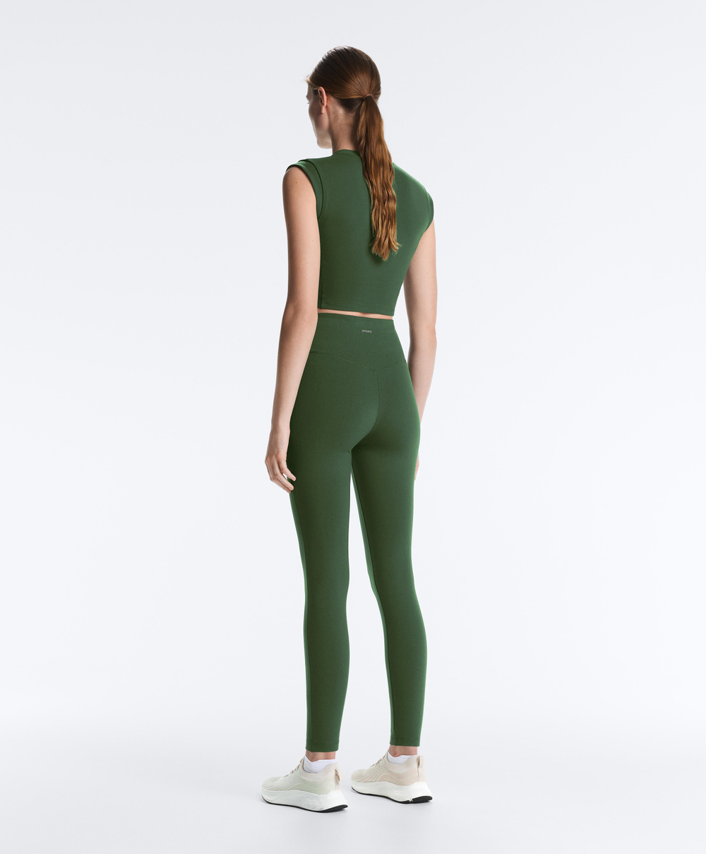 OYSHO Легинсы Evermove с высокой посадкой и длиной до щиколотки, зеленый
