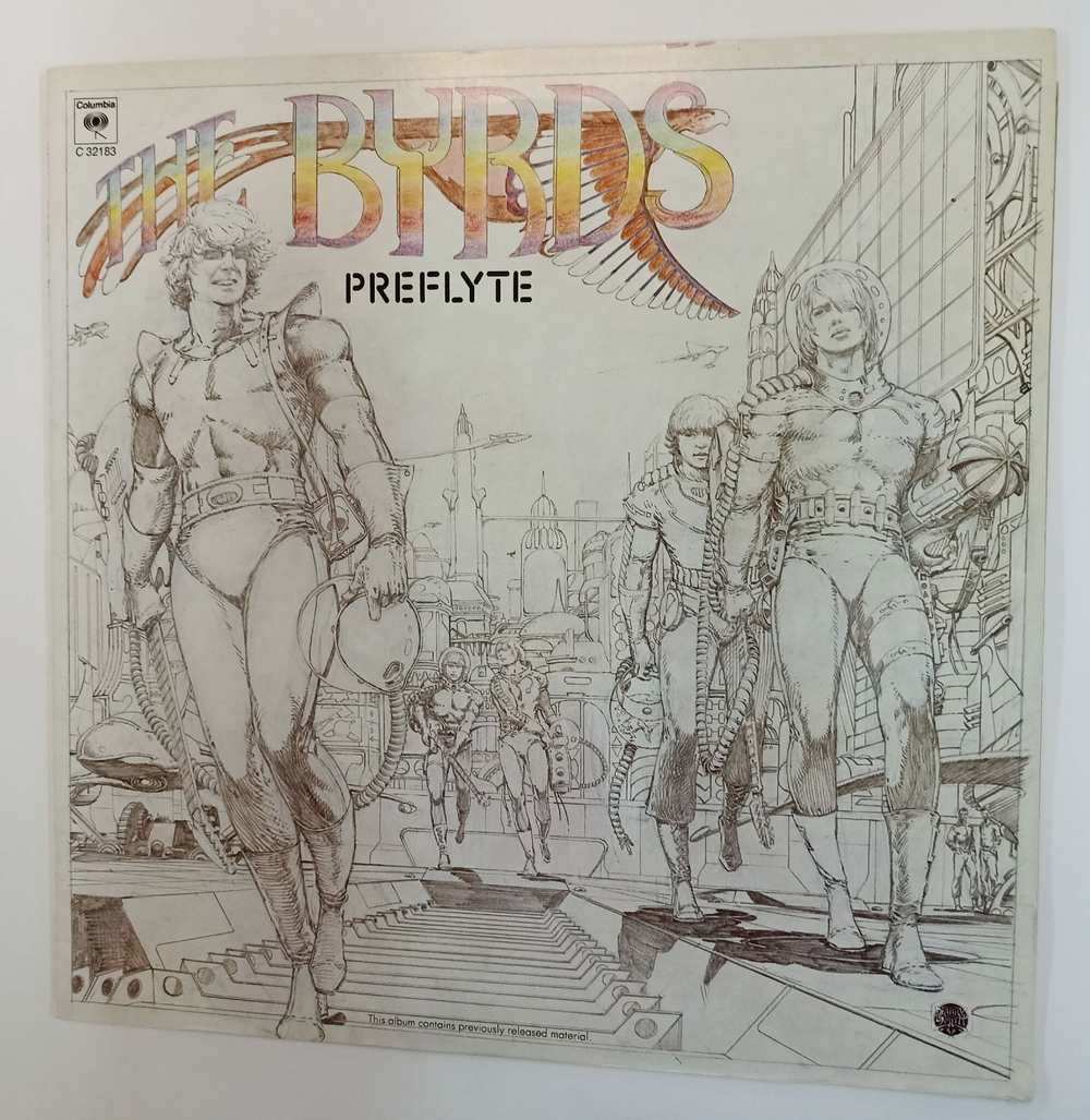 Винтажная виниловая пластинка LP The Byrds Preflyte (USA 1973)