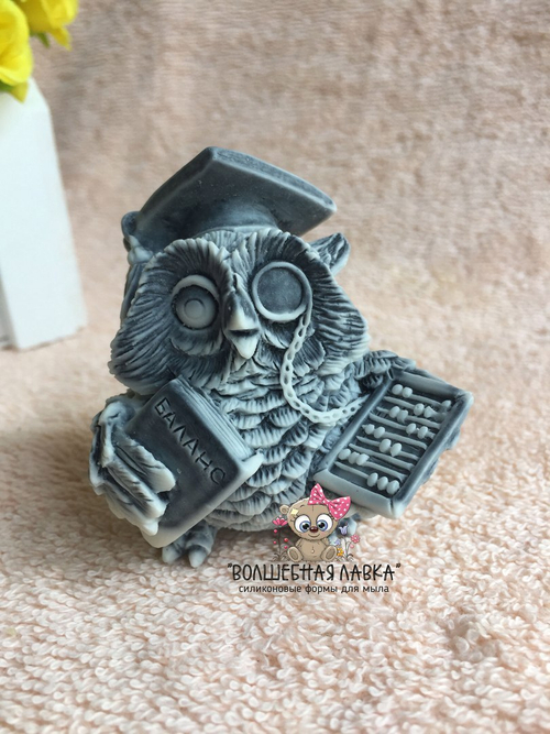 Силиконовая форма Сова бухгалтер