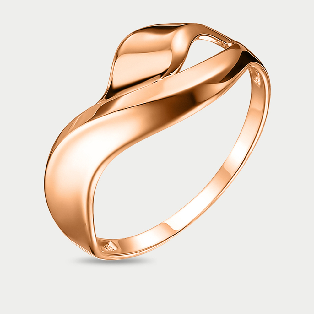 Кольцо женское из розового золота 585 пробы без вставки (арт. 70219300)
