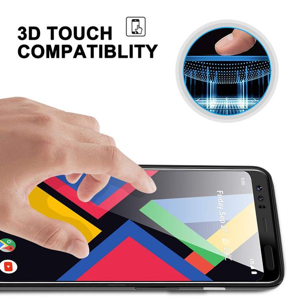 Защитное стекло 2.5d для Google Pixel 4 (Black / Черное)