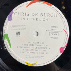Винтажная виниловая пластинка LP Chris de Burgh Into The Light (Germany 1986) The Lady In Red
