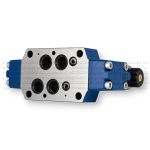 4WEH16H7X/6EG24N9K4 - Гидрораспределитель с электроуправлением Ду16 схема H (14), напряжение G24, каналы управления X и Y - внешние