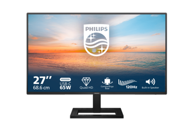 Монитор 27" PHILIPS 27E1N1600AE/01 IPS 2560x1440 120Hz 1мс 350кд/м 1500:1 1xHDMI 1xUSB-C 2x2W Black