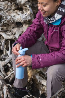 Бутылка Klean Kanteen Classic Narrow Flip Sport 18oz (532 мл) Clear Sky