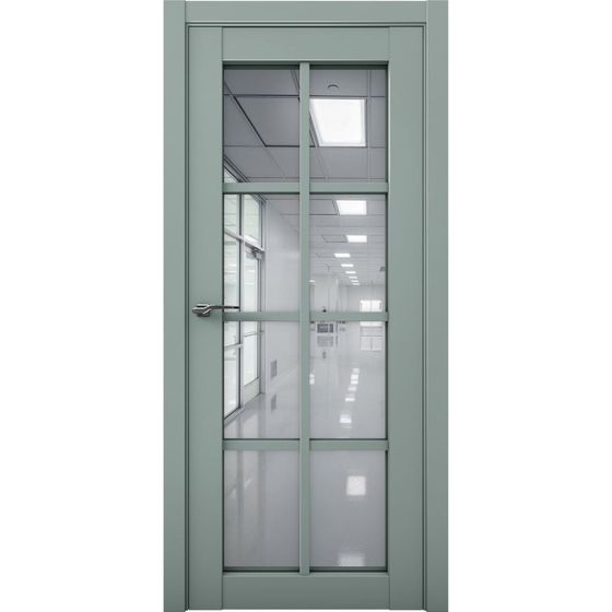 Купить Межкомнатная дверь эмалит Co 22 Кобальт deep green стекло зеркало