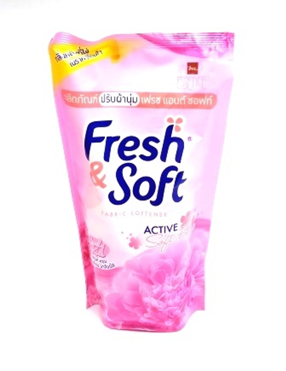 Кондиционер для белья "Pink Elegance" (Lovely Kiss)  (мяг.уп.) LION "Essence Fresh & Soft" 500/550мл