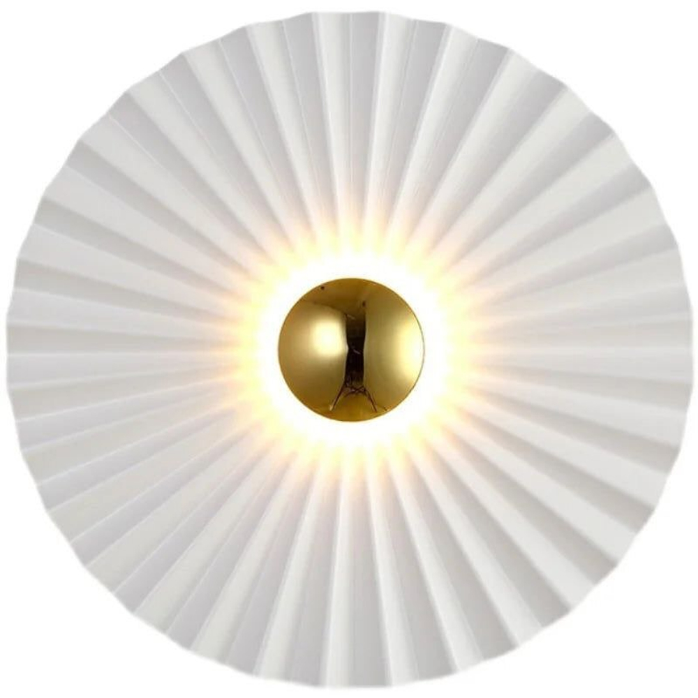 Элегантный светильник в двух размерах 25 и 30 см в белом цвете с латунными вставками 🤍