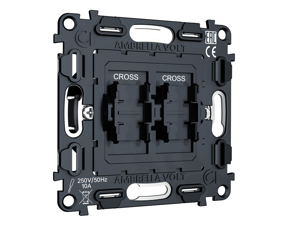 VM125 Механизм 2-клавишного перекрестного выключателя 10A-250V QUANT