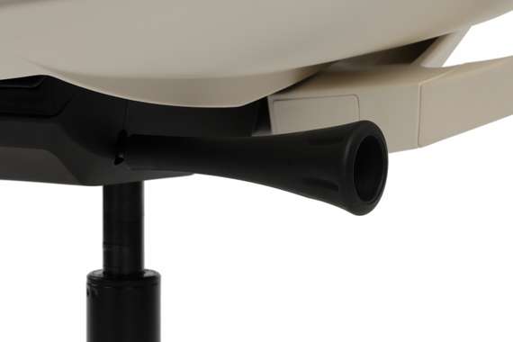 Кресло Gemini EGE-002AW Белый пластик/Светло-бежевый