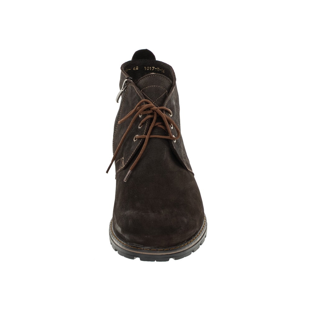 566483 ботинки мужские коричневые байка