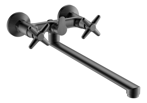 220143-G Смеситель 2-руч. для ванны (ГРАФИТ)  ViEiR (10/1шт)