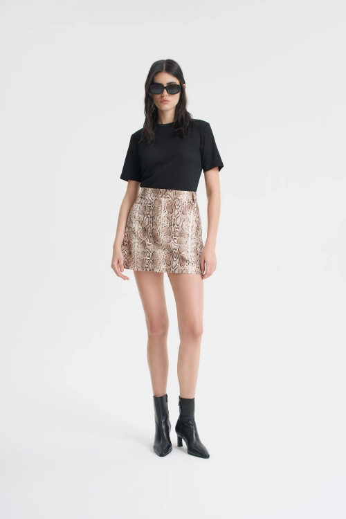 Юбка-мини питон