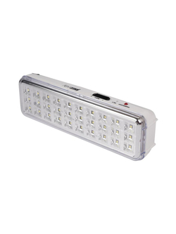 Фонарь-светильник аккумуляторный Accu9-L30-wh аварийный 30SMD яркий 300лм 2ч/эконом 90лм 6ч 220В аккум. Li-ion 3.7В 1.2А.ч бел. JazzWay 5024533