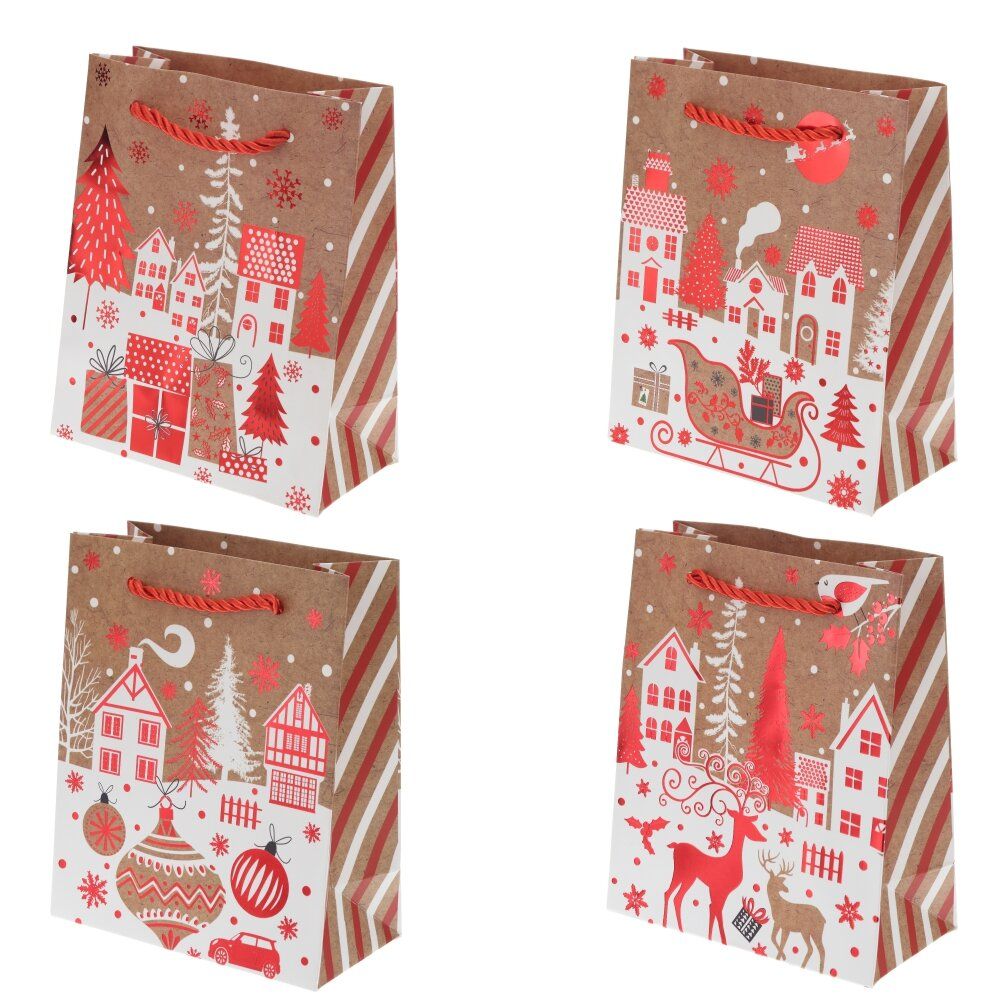 GAEM Пакет подарочный XS (бумага 210г/м2, блок 12шт), L14 W7 H17 см, 4в.