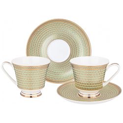 ЧАЙНЫЙ НАБОР LEFARD "ЗОЛОТАЯ СЕТКА" HА 2 ПЕР. 4 ПР. 270 МЛ МЯТНЫЙ (КОР=10НАБ.)