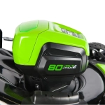 Аккумуляторная газонокосилка Greenworks GD80LM46K4 80V 80В (1 x 4 Ач, ЗУ) нож 46 см, 2500907UB