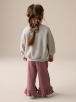 Брюки широкие с рюшами для девочки Next E35-621, Розовый