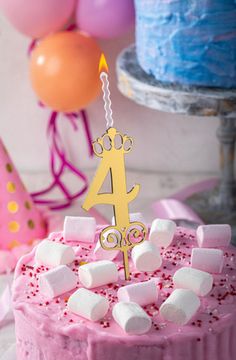 Свеча - топпер цифра "4"