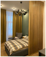 Реечная перегородка из Дуба 40х80мм