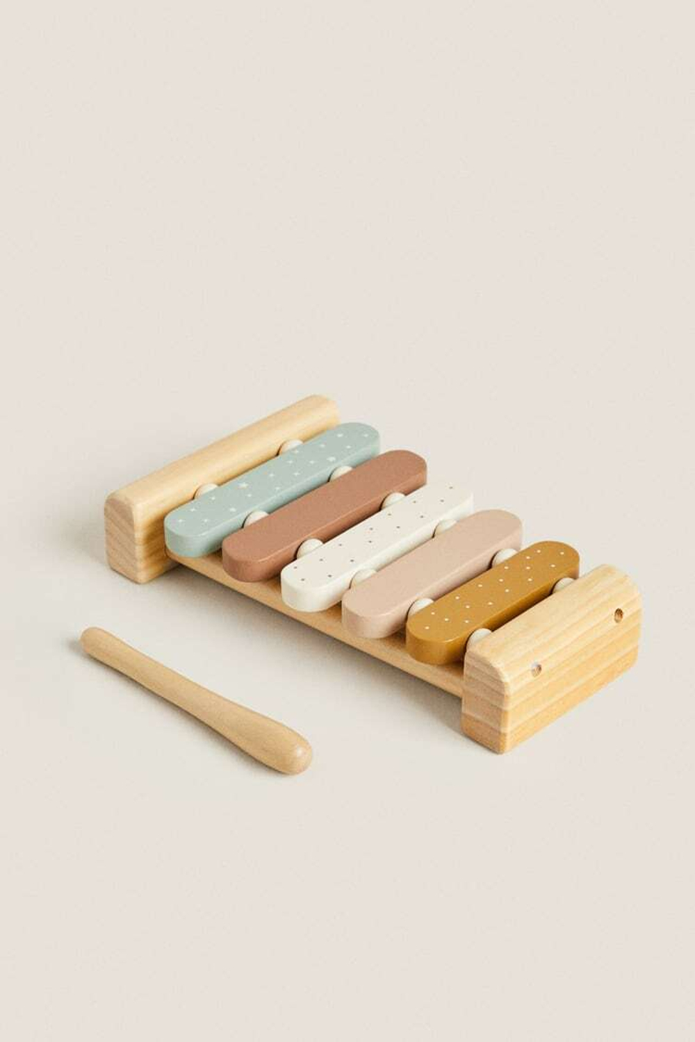 ZARA HOME МУЗЫКАЛЬНАЯ ИГРУШКА КСИЛОФОН ДЛЯ ДЕТЕЙ, БЕЖЕВЫЙ