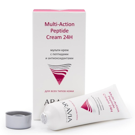 Aravia Professional Мульти-крем для лица Multi-Action Peptide Cream, с пептидами и антиоксидантным комплексом, 50 мл