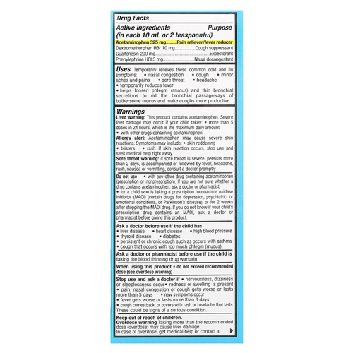 Tukol, Children's, средство от простуды и гриппа, для детей 6–11 лет, с ягодным вкусом, 118 мл (4 жидк. унции)