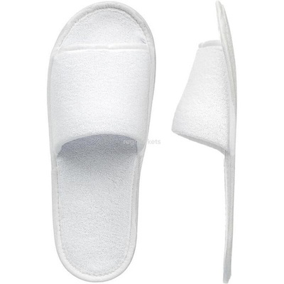 Тапочки с открытым мысом на ж. основе белые